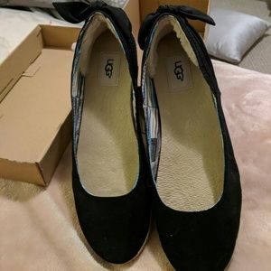 NWT Ugg Perrie Flat Black Size 10